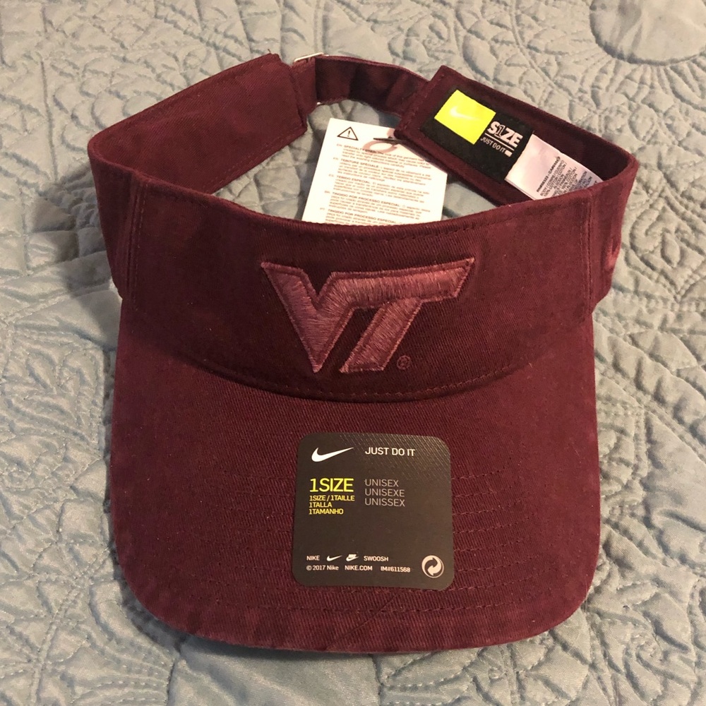 NWT Nike VT (Virginia Tech) Visor, Unisex